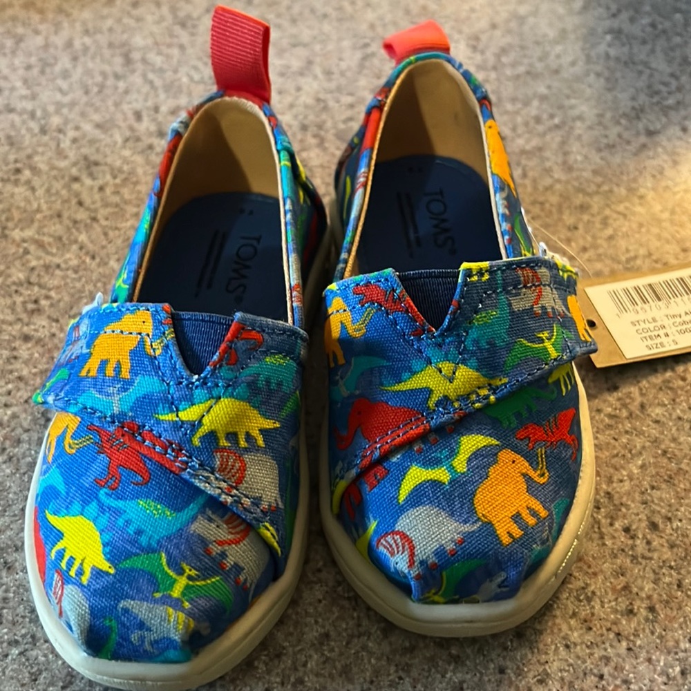 Brand New Toddler size 5 Dinosaur Toms